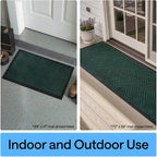 GORILLA GRIP 100% Waterproof All-Season WeatherMAX Doormat US Designed Natural - Image 9
