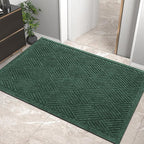 HIYARD Sturdy Front Door Mat, Absorbent Muddy Dirt Resist Welcome Door Mats by HIYARD