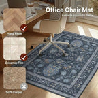 48"x72" Office Chair Mat for Hardwood Tile Floor, Under Desk Carpet Protector - Image 3