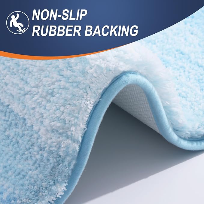 OLANLY Small Bathroom Rugs Mat 24x16, Extra Soft Absorbent Microfiber Bath Rugs - Image 4