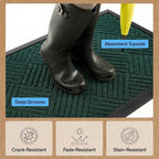 GORILLA GRIP 100% Waterproof All-Season WeatherMAX Doormat US Designed Natural - Image 5