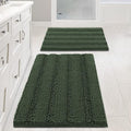 H.VERSAILTEX Extra Thick Chenille Striped Pattern Bath Rugs by HVERSAILTEX