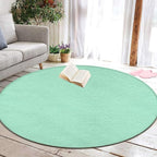 Machine Washable Modern Round Area Rug, Room Sofa Yoga Soft Round Carpet - Image 5
