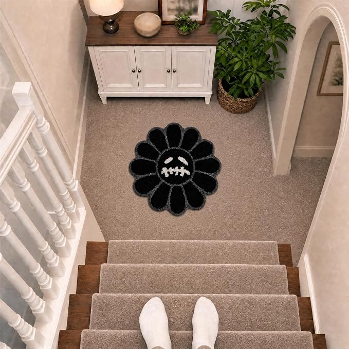 Trippy Happy Face Rug Cool Rugs Tufted Quick Dry Bath Mats - Image 7