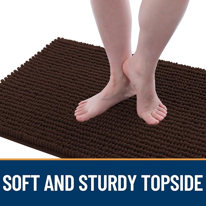 OLANLY Dog Door Mat for Muddy Paws 47x20, Ultra Absorbent Chenille Mud Doormat - Image 3