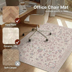 48"x60" Office Chair Mat for Hardwood Tile Floor, Under Desk Carpet Protector - Image 3