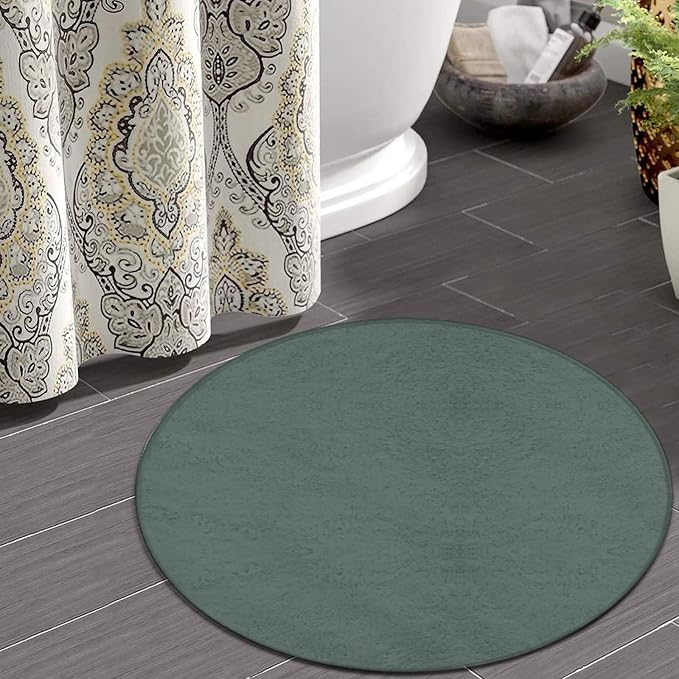 Room Sofa Yoga Soft Round Carpet, Home Decor Non Slip Kitchen Office Circle Rug - Image 4