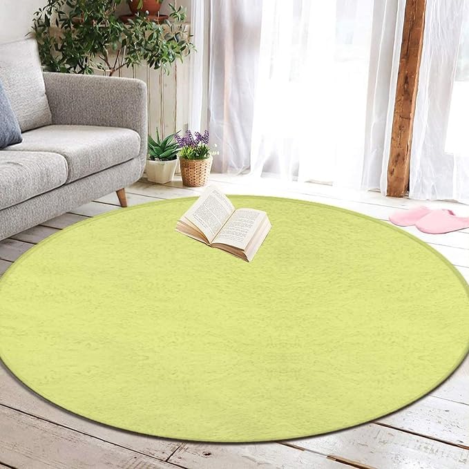 Home Decor Non Slip Kitchen Office Circle Rug, Machine Washable Modern Round - Image 5
