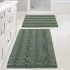H.VERSAILTEX Bath Mat Set, 2 Piece Bath Mats Non Slip Thick Soft Chenille by HVERSAILTEX