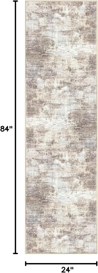 IOHOUZE Abstract Runner Rug 2x7 Ft Washable Runners - Image 2