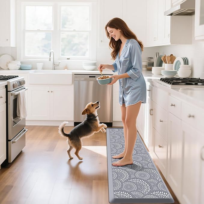 Mattitude 4/5 Inch Kitchen Mat, 17.3x59in Heavy Duty Ergonomic Comfort Foam - Image 7