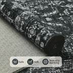 Rugxara 9x12 Area Rugs for Living Room Bedroom, Large Washable Rug, Non Slip & - Image 5