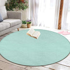 Machine Washable Modern Round Area Rug, Room Sofa Yoga Soft Round Carpet - Image 5