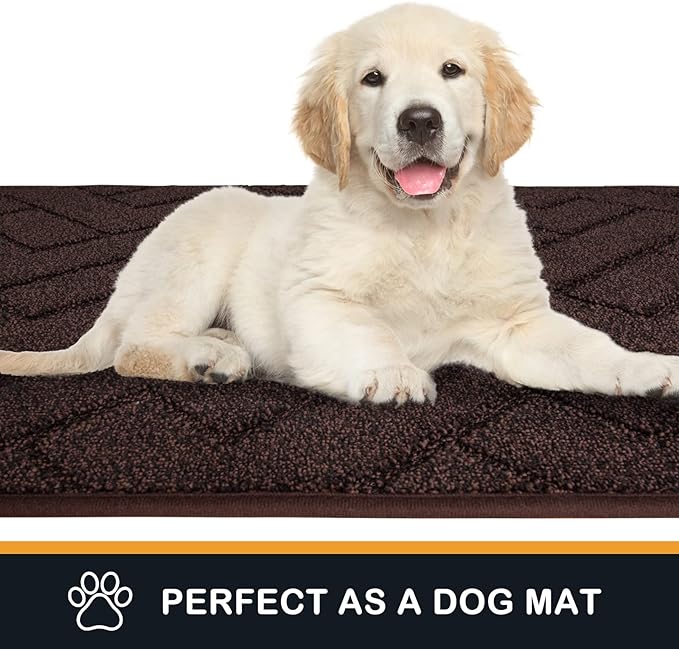 PURRUGS Dirt Trapping Door Mat 32" x 47", Non-Slip Machine Washable Entry Rug - Image 6
