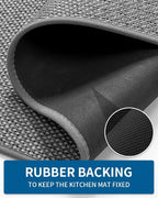 MontVoo Kitchen Rugs and Mats Non Skid Washable, Absorbent Runner Rugs - Image 3