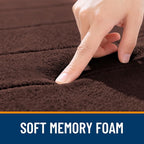 OLANLY Memory Foam Bath Mat 59x35, Super Soft Absorbent Bathroom Rugs, Quick Dry - Image 5