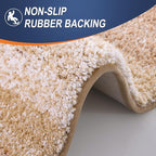 OLANLY Luxury Toilet Rugs U-Shaped 24x20, Extra Soft and Absorbent Microfiber - Image 5