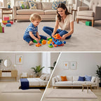 ACOMOPACK Baby Play Mat for Floor, 1.3" Thick Memory Foam Area Rug for Living - Image 6