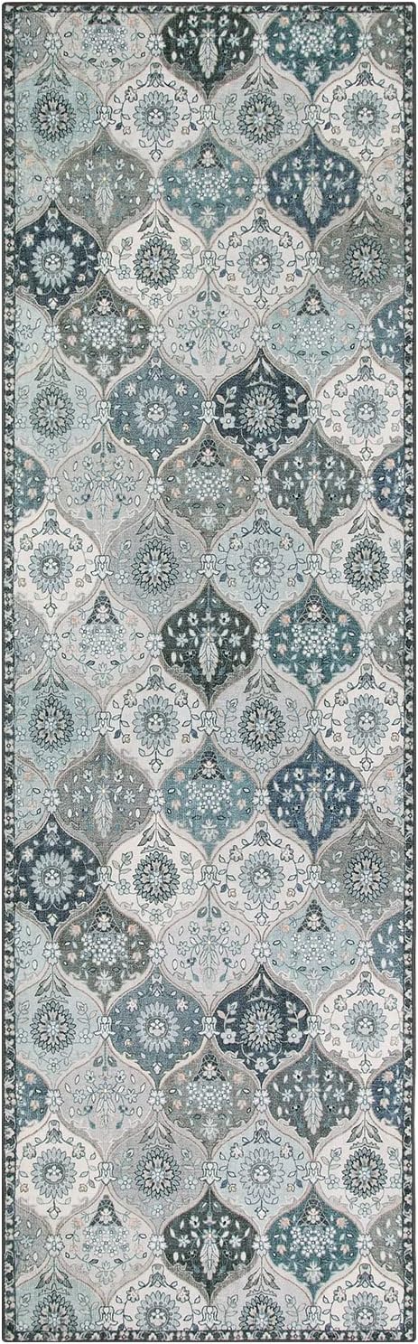 Lahome Moroccan Washable Runner Rug, Oriental Non-Slip Hallway Rug Carpet - Image 7