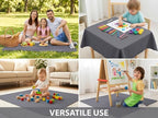 Splat Mat for Under High Chair/Arts/Crafts, WOMUMON Washable Spill Mat - Image 7