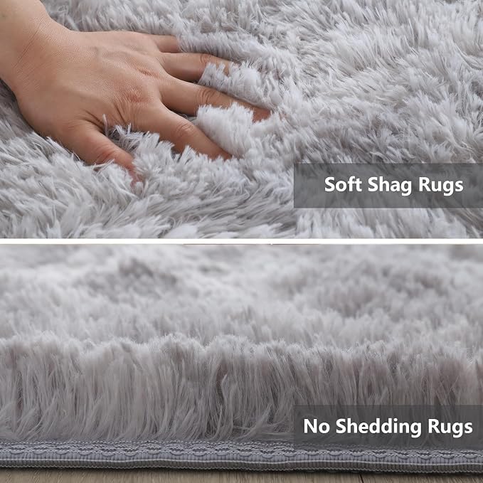 Shag Area Rugs for Bedroom Living Room, 4X6 Ultra Soft Fluffy Area Rugs for Dorm - Image 4