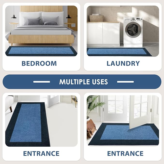 Machine Washable Throw Rug 24" x 36", Non Slip Kitchen Mat - Image 4