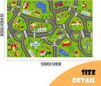 Car Rugs for Kids Toy Cars, Kids Play Rug - Image 2