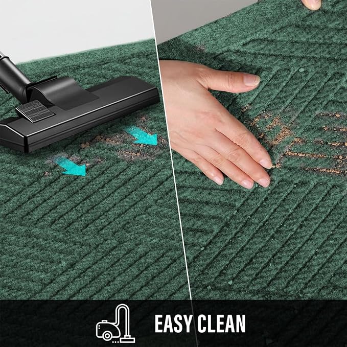 HIYARD Sturdy Front Door Mat, Absorbent Muddy Dirt Resist Welcome Door Mats - Image 7