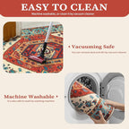 SERISSA Washable Rugs 6x9 Boho Area Rugs, Large Non-Slip Living Room Rug - Image 3