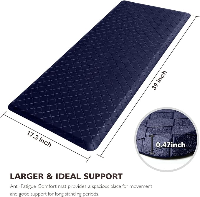 HappyTrends Kitchen Runner Rugs Anti-Fatigue mats, 17.3"x 39", Non Slip - Image 2
