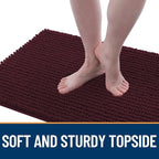 OLANLY Dog Door Mat for Muddy Paws 44x24, Ultra Absorbent Chenille Mud Doormat - Image 3