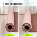 Gogokiwi Large Yoga Mat – 1/4" & 1/2" Thick Exercise Mats - Image 4