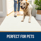 OLANLY Dog Door Mat for Muddy Paws 70x46, Ultra Absorbent Chenille Mud Doormat - Image 6