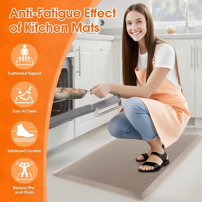 TranquilRelax Kitchen Mat, 17.3''x28'' | Cushioned Thick Floor Comfort - Image 6