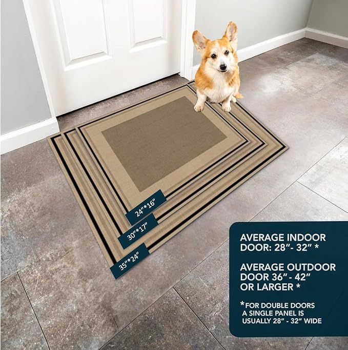 Ultra Thin Door Mat Indoor Entrance, 1/10 in Thin Door Mats - Image 7