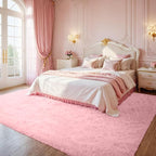 6x9 Area Rug for Living Room: Soft Fluffy Shag Pink Rugs for Bedroom, Non-Slip - Image 2