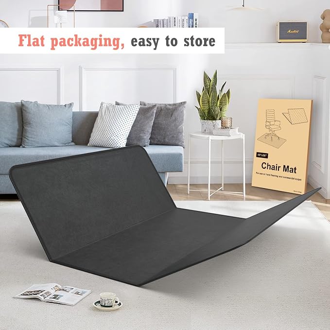 Heavy Duty Office Chair Mat for Carpet and Hardwood Floor Bohemian Desk Chair - Image 7