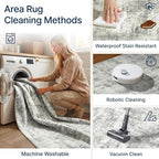 5x7 Area Rugs Washable Living Room Rug-No Slip Soft Carpets Modern Abstract - Image 6