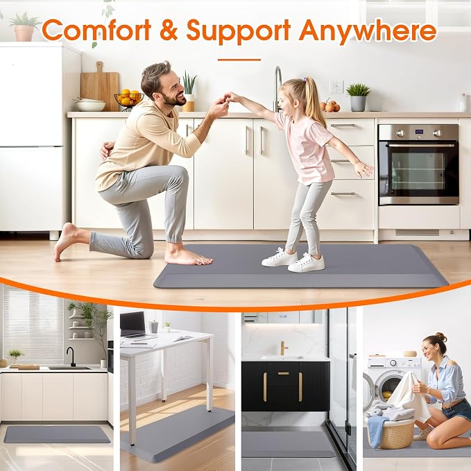 4/5 Inch Thicker Kitchen Mat, Cushioned Thick Floor Comfort Mat, - Image 7