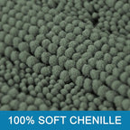 H.VERSAILTEX Bath Mat Set, 2 Piece Bath Mats Non Slip Thick Soft Chenille - Image 3