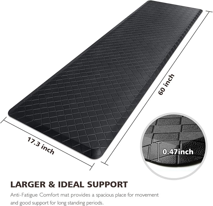 HappyTrends Kitchen Mat Cushioned Anti-Fatigue Floor Mat, Thick Waterproof - Image 2