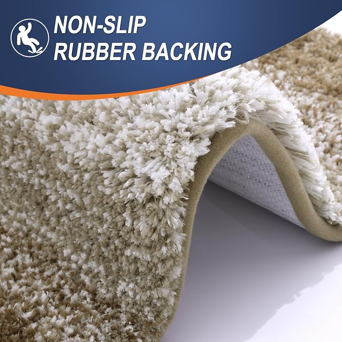 OLANLY Large Bathroom Rugs Mat 54x24, Extra Soft Absorbent Microfiber Bath Rugs - Image 4