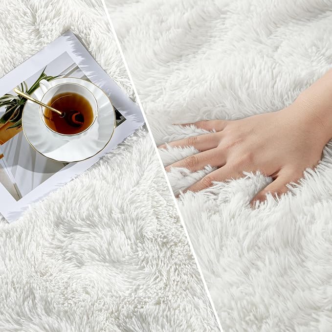 Deerhoo Large Shag Area Rugs 5 x 8, Plush Fuzzy Rugs - Image 3