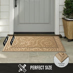 HIYARD Front Door Mat, Absorbent Dirt Trapping Welcome Door Mat Indoor Outdoor - Image 6