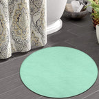 Machine Washable Modern Round Area Rug, Room Sofa Yoga Soft Round Carpet - Image 4