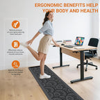 Mattitude 4/5 Inch Kitchen Mat, 17.3x59in Heavy Duty Ergonomic Comfort Foam - Image 5
