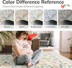 8x10 Area Rugs, Washable Floral Rug, Low Pile Non-Slip Carpet, Flower Rug - Image 5