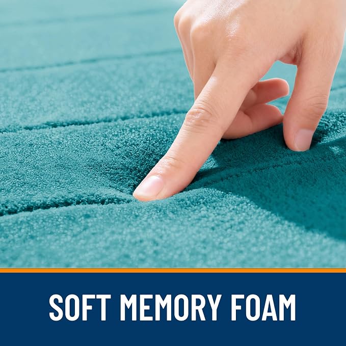 OLANLY Memory Foam Bath Mat 47x24, Super Soft Absorbent Bathroom Rugs, Quick Dry - Image 5