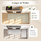 KIMODE Anti Fatigue Mats for Kitchen Floor 20"x47"+20"x32", Boho Farmhouse - Image 2