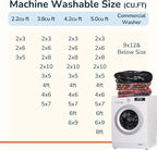 BESTSWEETIE Area Rug 3x5 Rug Machine Washable Non-Slip Low Pile Print Pattern - Image 4